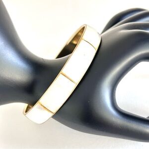 Brass & Mother of Pearl Shell inlayed Bangle Bracelet